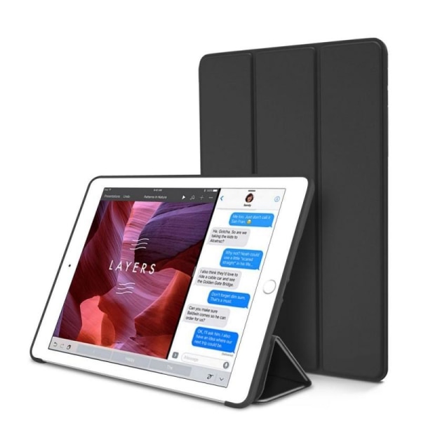 iPad Mini 5 & 4 Tyylikäs kolminkertainen kotelo V2 TechProtect Black