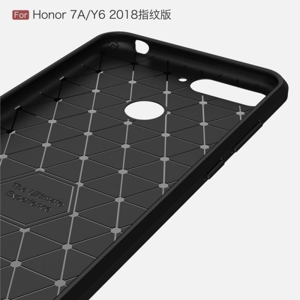 Huawei Y6 2018 Støtsikker støtdempertrekk SlimCarbon Black