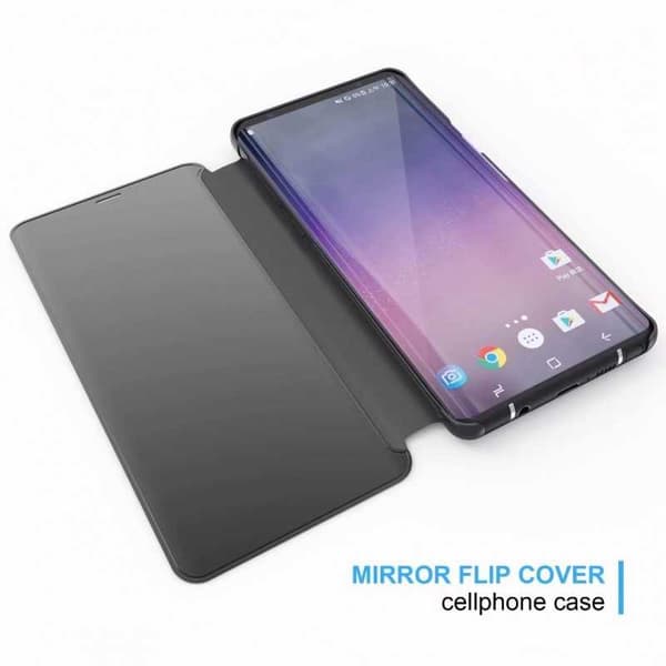 Samsung Note 9 Smart Flipfodral Clear View Standing V2 Rocket Svart