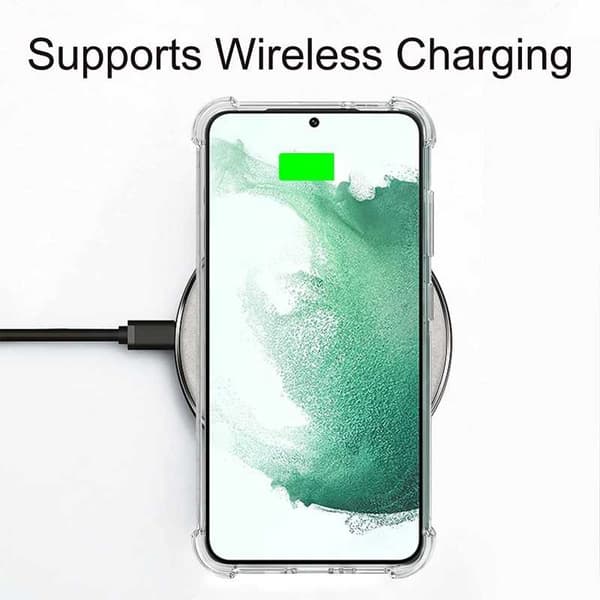 Samsung S23 FE läpinäkyvä iskuja vaimentava kansi