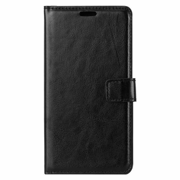 Motorola Moto E6 Plus Plånboksfodral PU-Läder 4-FACK Svart