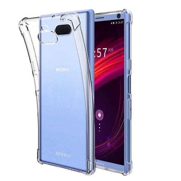 Xperia 10 Stöttåligt Skal med Förstärkta Hörn Transparent