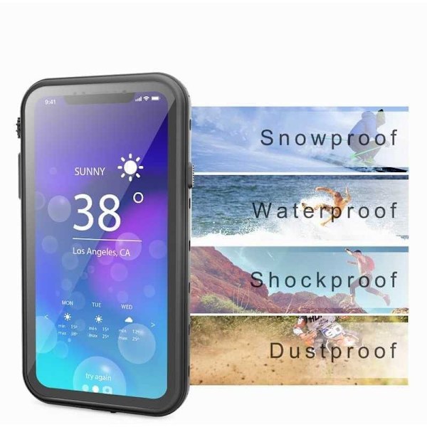iPhone XR Full Coverage Vedenpitävä Premium Suoja - 2m Transparent