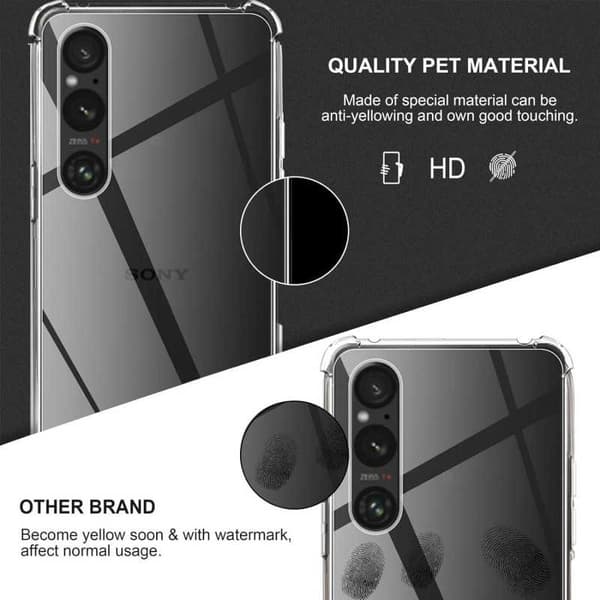Xperia 1 V iskuja vaimentava silikonikotelo Shockr