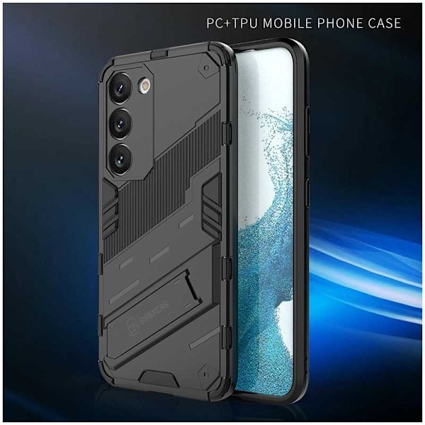 Samsung S23 Plus stødsikkert cover med Kickstand ThinArmor V2 Svart