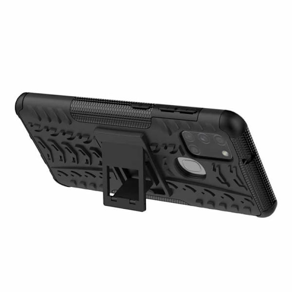 Samsung A21s stødsikkert cover med Support Active Black