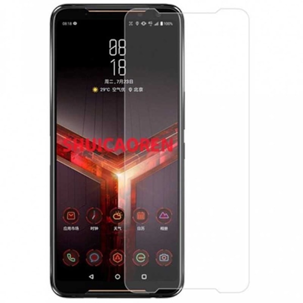 Asus ROG Phone II Hærdet glas 0,26mm 2,5D 9H Transparent