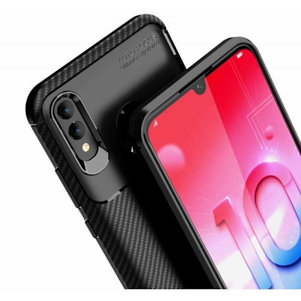 Huawei P Smart 2019 Stöttåligt Skal FullCarbon V4 Svart
