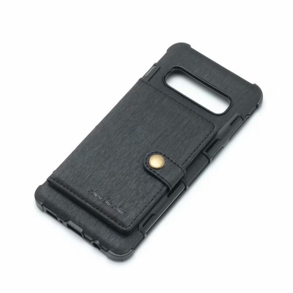 Samsung S10 Plus stødsikkert cover med kortslot 4-SLOT Streetwis Black