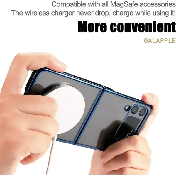 Samsung Z Flip 3 läpinäkyvä iskunvaimenninkotelo, MagSafe-yhteen Transparent