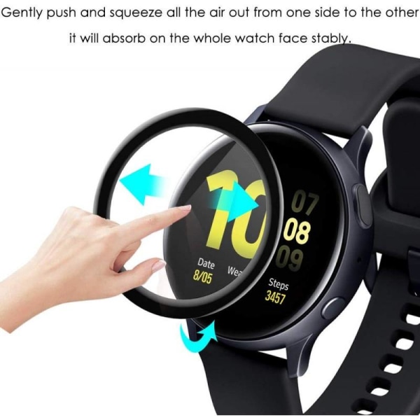 2-PACK Samsung Watch Active 2 44mm 3D karkaistu lasi 0,2mm 9H Transparent