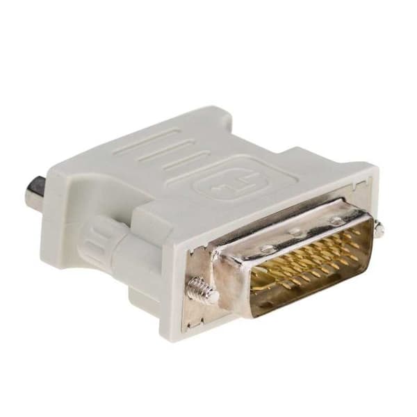Adapter DVI-I (m) till VGA (f) Vit