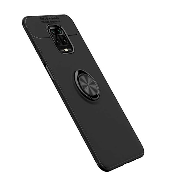 Xiaomi Redmi Note 9S / 9 Pro Praktisk Stöttåligt Skal med Ringhållare V3 Svart