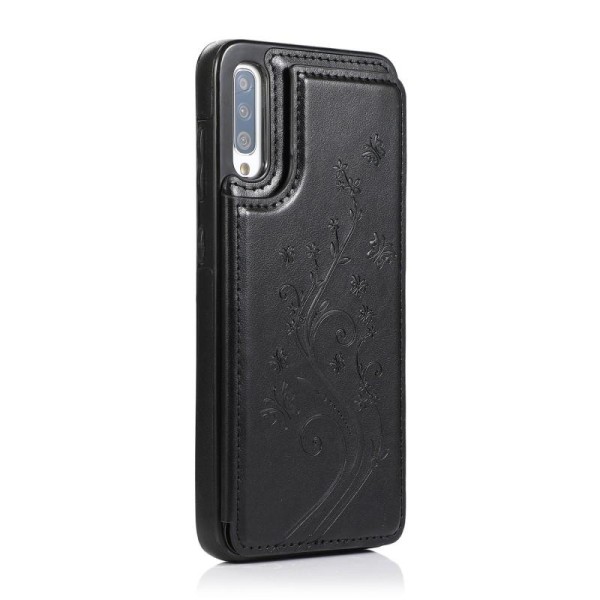 Samsung A70 Shockproof Cover Card Holder 3-POCKET Flippr V2 Black