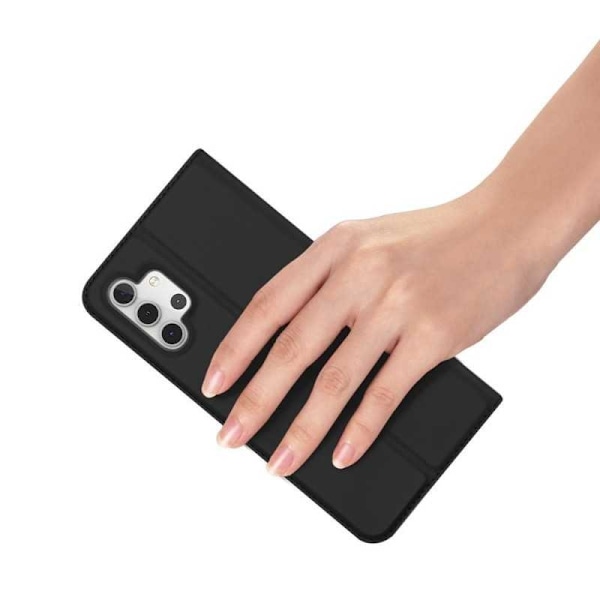 Samsung A32 5G Flip Case Smooth -korttipaikka Black