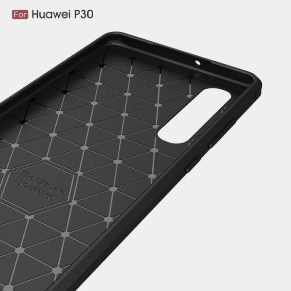 Huawei P30 Stöttåligt Stötdämpande Skal SlimCarbon Svart