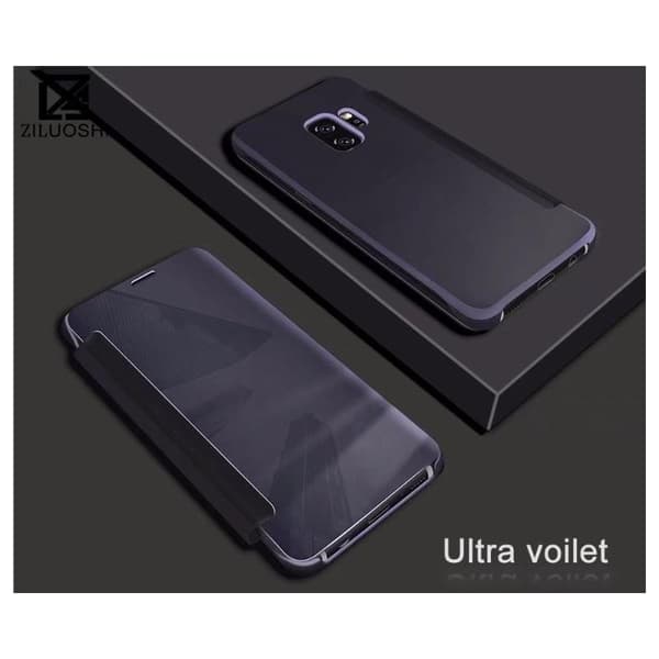 Samsung S9 Flipfodral Clear View Standing Rocket Svart