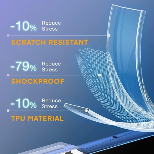 iPhone 15 Pro Max iskuja vaimentava silikonikotelo Shockr Transparent