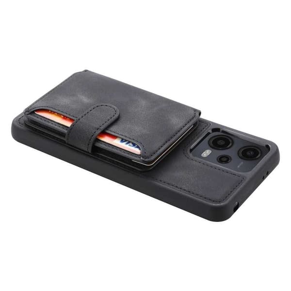 Redmi Note 12 4G Iskunkestävä Premium Cover 7-SLOT Solid V6 Nordcell™ Black