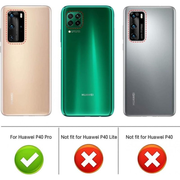 Huawei P40 Pro Stötdämpande Mjukt Skal Simple Transparent