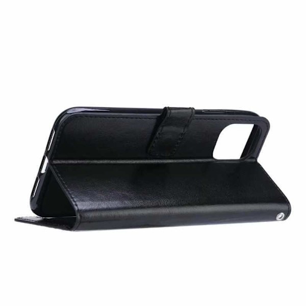 iPhone 11 Pro Max Pung-etui PU-læder 4 RUMMER Black
