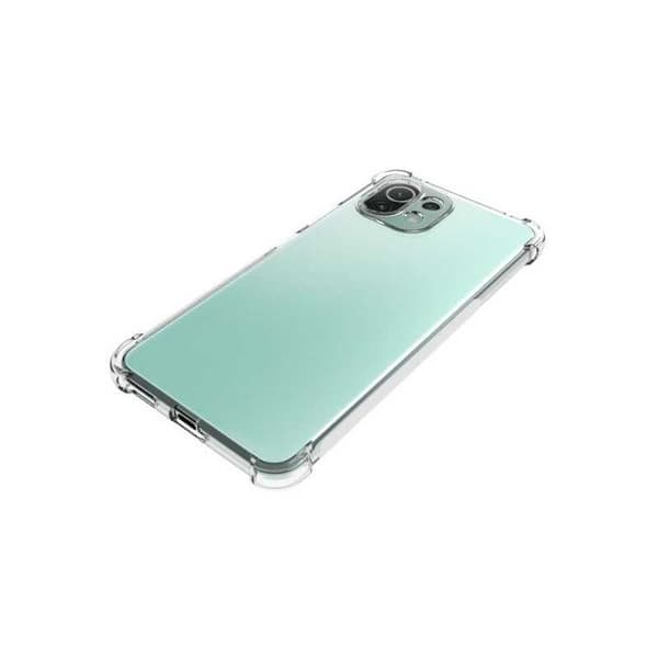 Xiaomi Mi 11 Lite iskuja vaimentava silikonikotelo Shockr Transparent