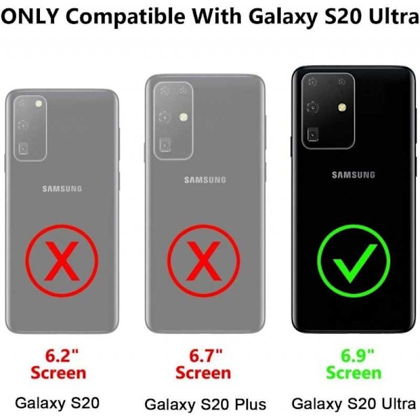 Samsung S20 Ultra iskunkestävä kotelo Void-korttipaikalla Black