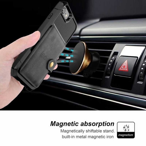 iPhone SE (2020 & 2022) Iskunkestävä Premium Cover 4-FACK Solid V3 Black