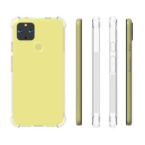 Google Pixel 4a 5G stødabsorberende silikone Shell Shockr Transparent