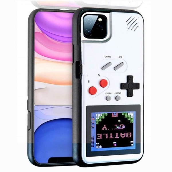 iPhone 11 Klassisk Gameboy Skal Färgskärm | 36st Små Spel Svart
