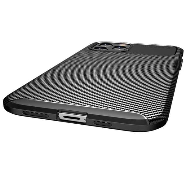 iPhone 13 Pro Max Iskunkestävä ohut kansi FullCarbon V4 Black