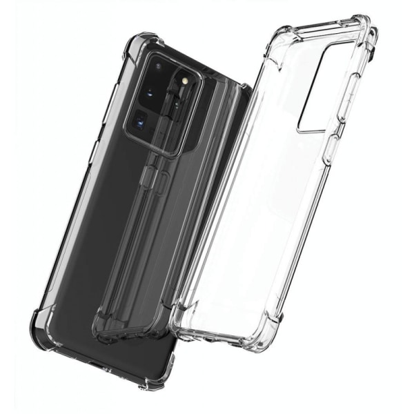 Samsung S20 Ultra stødabsorberende silikone Shell Shockr Transparent