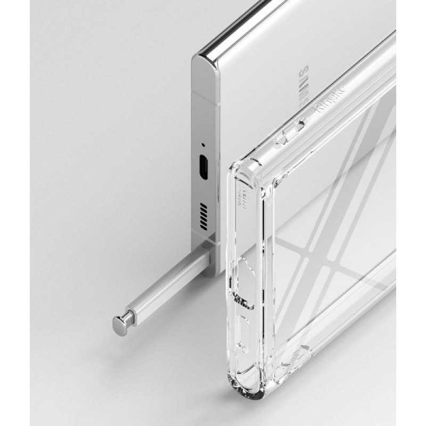 Samsung S22 Ultra stødabsorberende silikonecover Enkelt Transparent