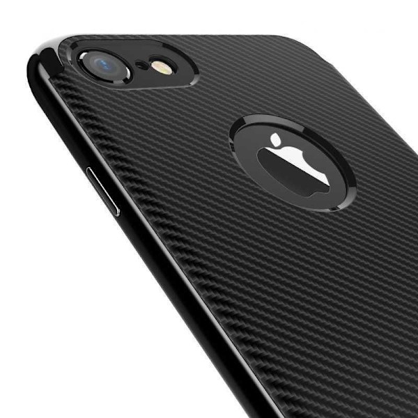 iPhone 8 Plus iskunkestävä suojus FullCarbon V2 Svart