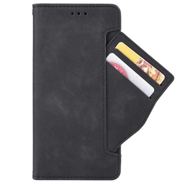 Motorola Moto G100 Plånboksfodral PU-Läder 6-FACK Winston V3 Svart