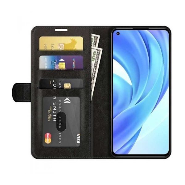 Xiaomi Mi 11 Lite Pung Etui PU Læder 4 RUMM Black