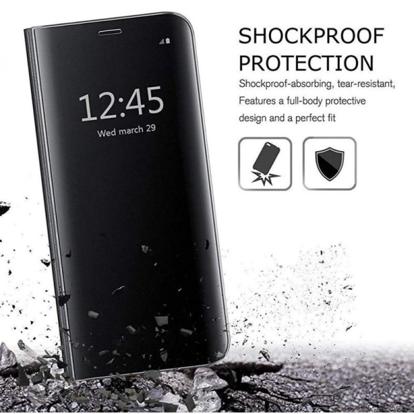 Huawei P30 Pro Smart Flip Case Clear View Seisova V2 Rocket Black