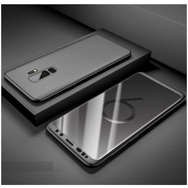 Samsung S9 Plus | 360° 3in1 FullCover Shell inkl. Skærmbeskytter Svart
