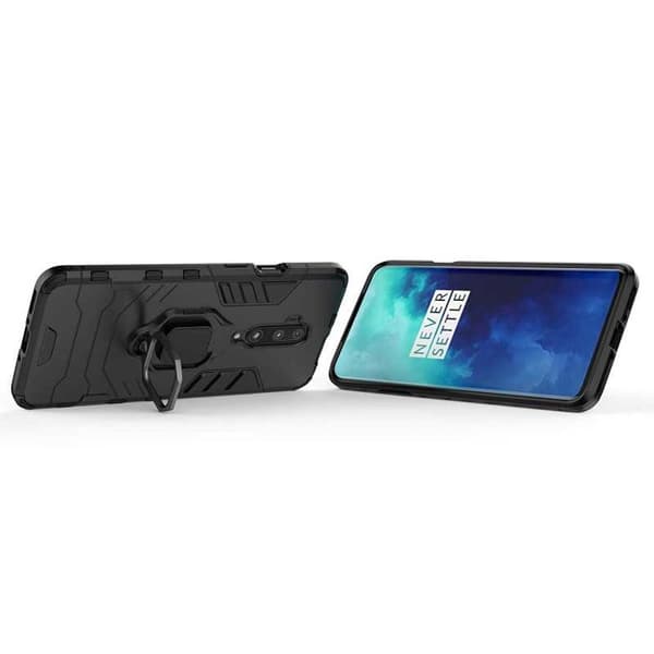 OnePlus 8 -iskunkestävä kotelo ThinArmor-rengaspidikkeellä Black