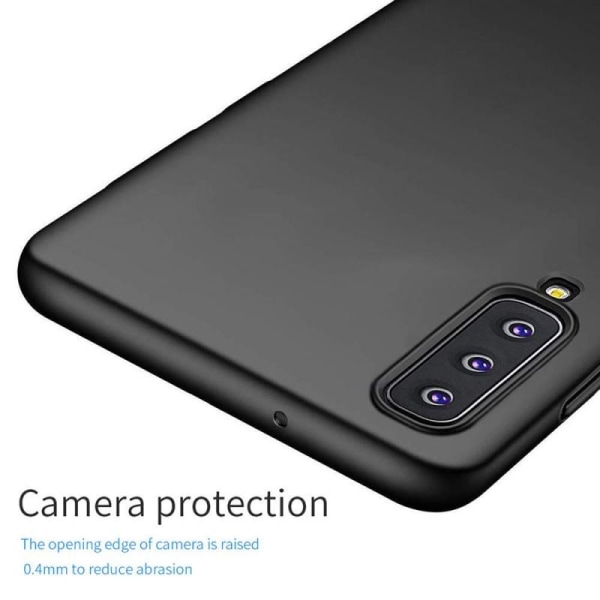 Samsung A7 2018 Ultra-tynn gummibelagt Matt Black Cover Basic V2 Black