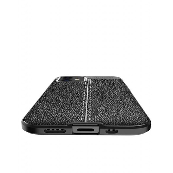 iPhone 13 Stødsikker og stødabsorberende cover læderbag Black