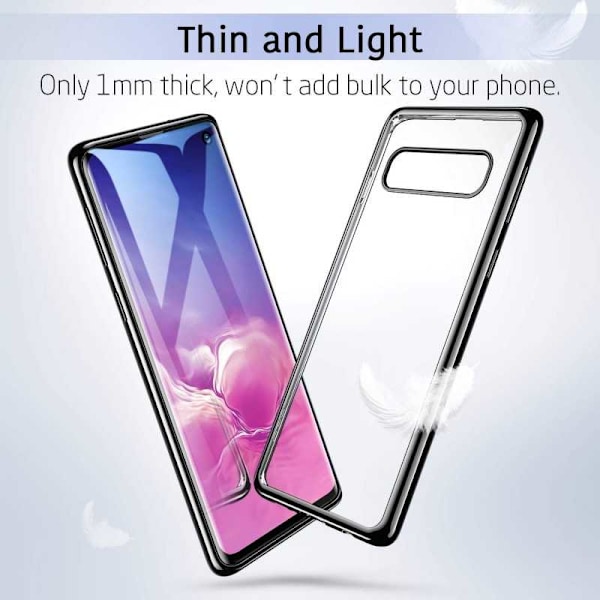 Samsung S10 Plus Stöttåligt Mjukt Skal (SM-G975F) Svart