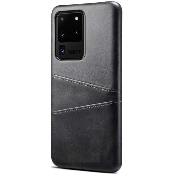 Samsung Galaxy S20 Ultra Mobile Cover -korttikotelo Retro V2 Black
