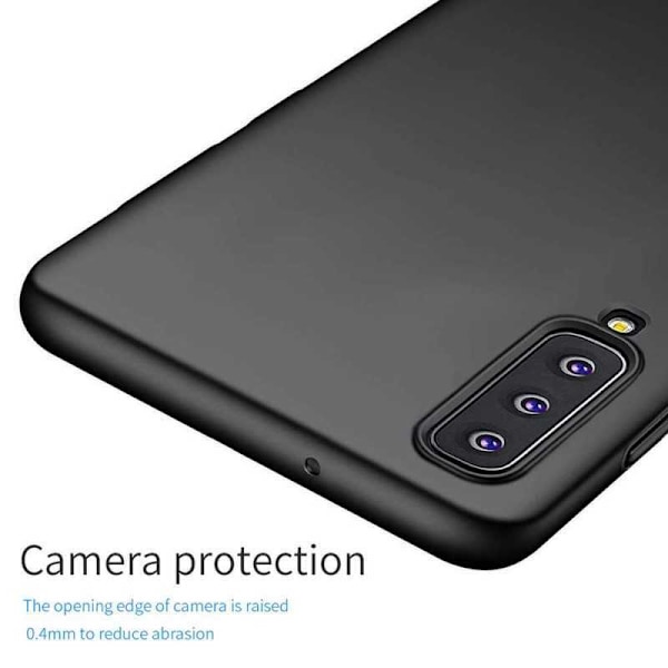 Samsung A7 2018 Ultratunt Mattsvart Skal Basic V2 Svart