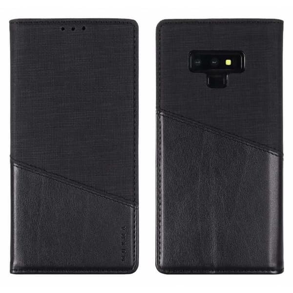 Samsung Note 9 tyylikäs PU-nahkakotelo RFID-estolla Black