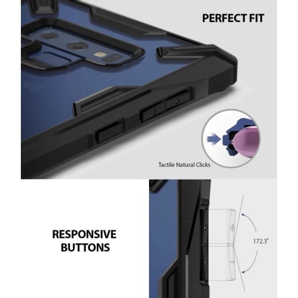 Samsung J4 Plus iskunkestävä rengasrengas Fusion X Transparent