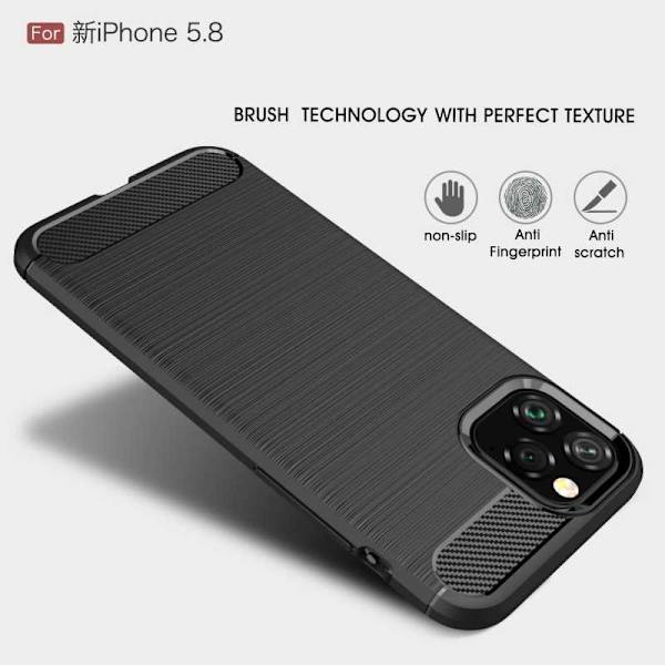 iPhone 11 Pro Max Shockproof Shell SlimCarbon Black