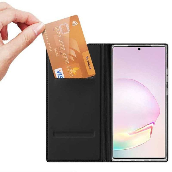 Samsung Note 20 Flip Case Smooth -korttipaikka Black