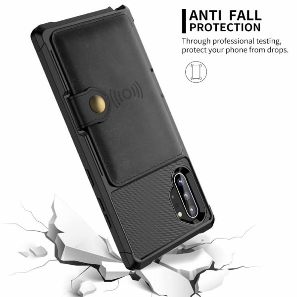 Note 10 Plus Shockproof Premium Cover 4-TACK Solid V3 Black