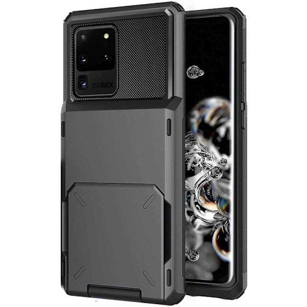 Samsung S20 Ultra iskunkestävä kotelo Void-korttipaikalla Black